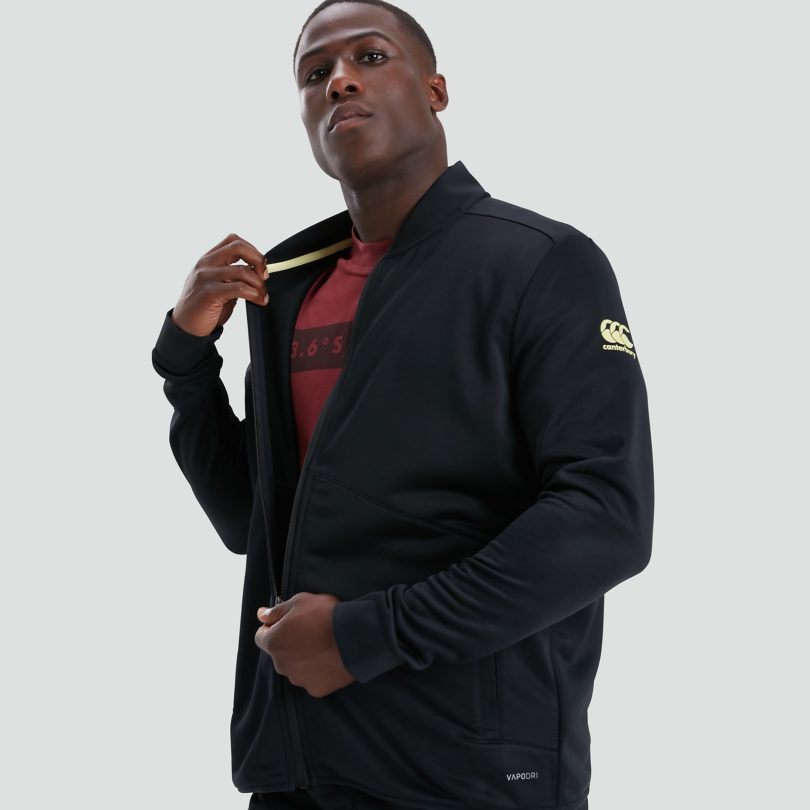 Куртка мужская mens full zip track jacket black canterbury продажа