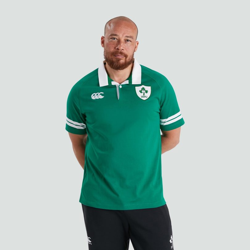 Поло мужское Canterbury mens ireland heritage jersey green продажа