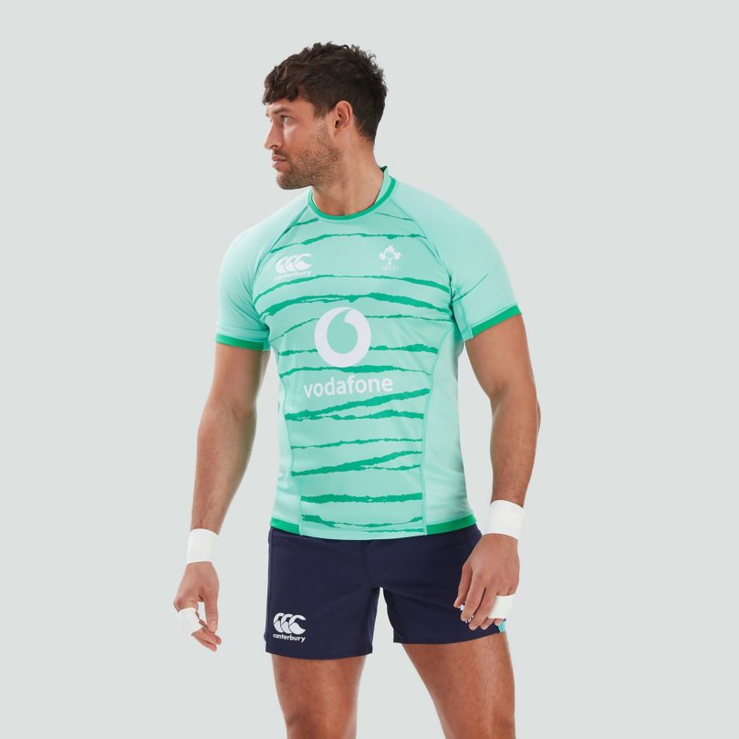 Регбийка мужская Canterbury mens ireland vapodri pre game pro jersey green продажа