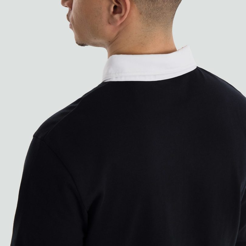 Поло мужское Canterbury mens long sleeved retro jersey black продажа