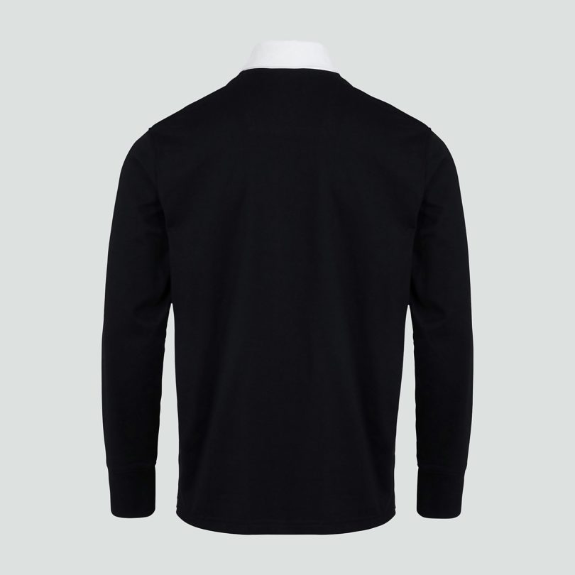 Поло мужское Canterbury mens long sleeved retro jersey blacknew продажа