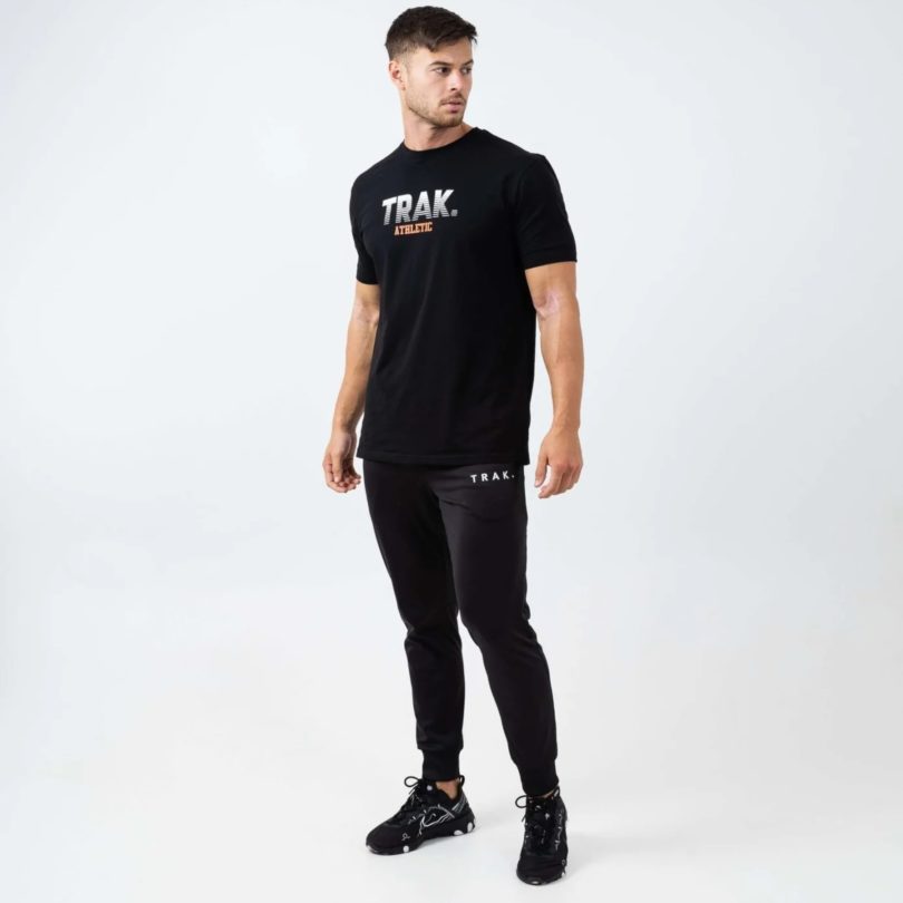 Футболка мужская back logo trak t-shirt черная продажа