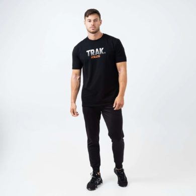 Футболка мужская back logo trak t-shirt черная продажа