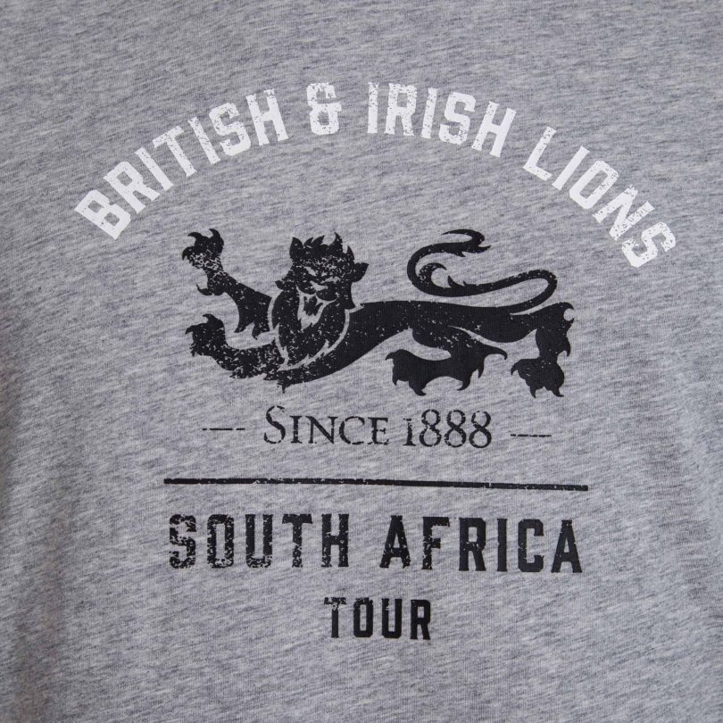 Детская футболка british irish lions kids tour t shirt grey серая продажа