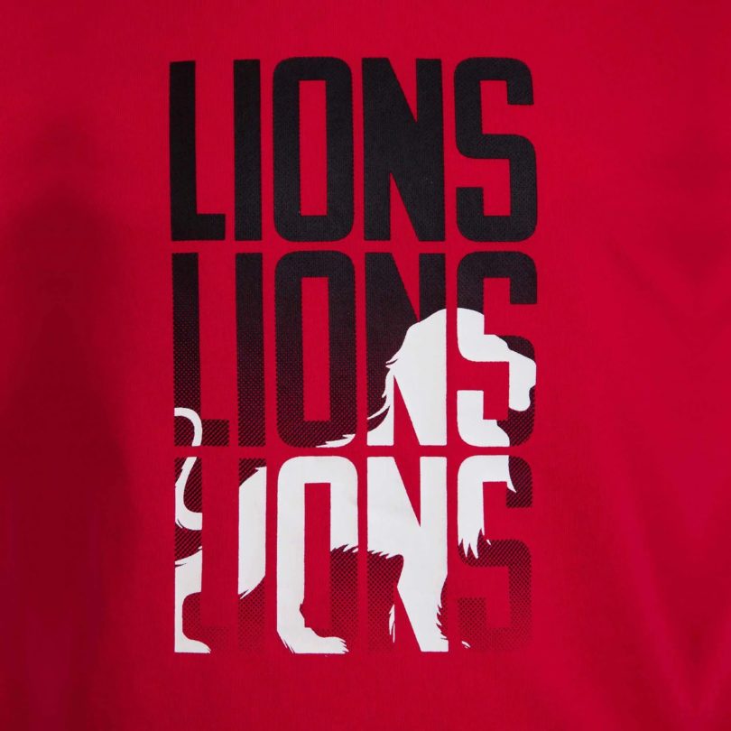 Женская футболка british irish lions womens lion t shirt красная продажа