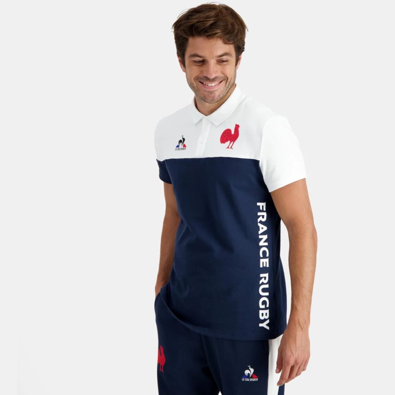 Поло мужское и женское france rugby fan polo shirt продажа