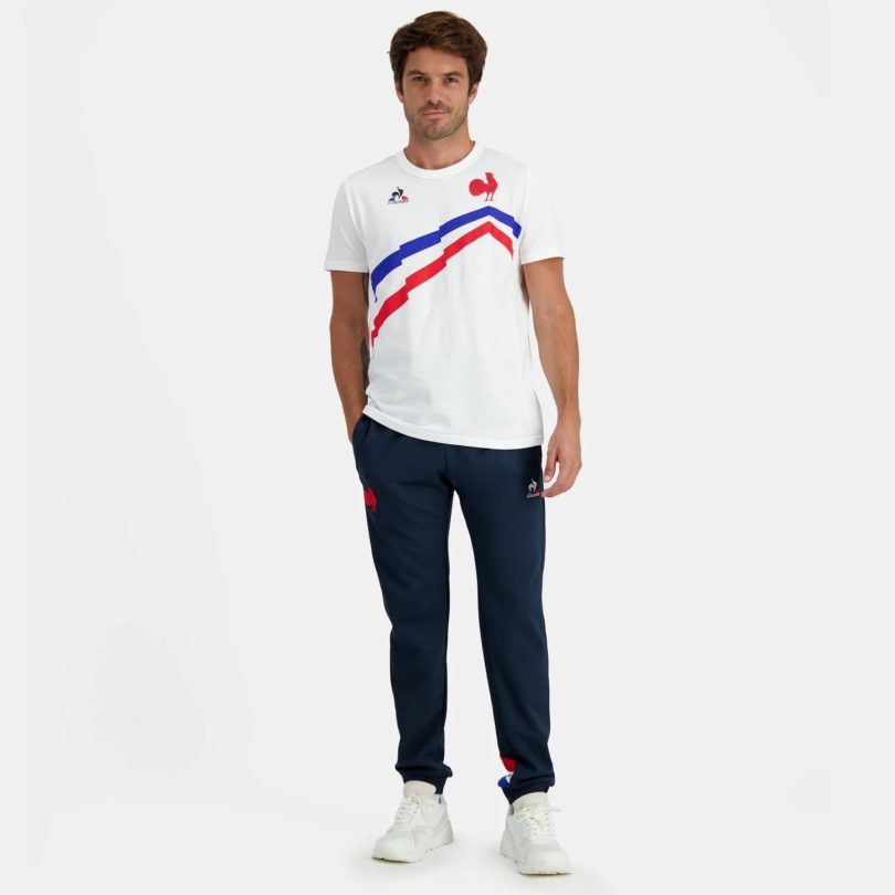 Футболка мужская и женская france rugby fan t-shirt белая франция регби продажа